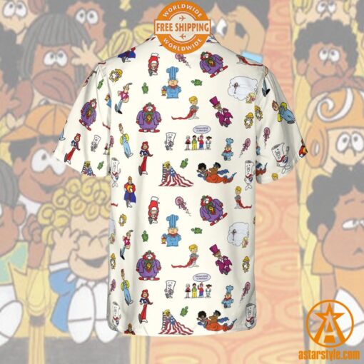 Schoolhouse Rock Characters Hawaiian Shirt