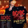 ACDC Band Power Up Tour 2024 Shirt Radiant and glowing Pic dear