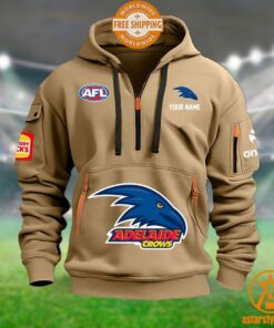 Adelaide Crows AFL Half Zip Heavy Hoodie