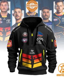 Adelaide Crows Half Zip Heavy Hoodie