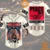 Aerosmith Band Peace Out Farewell Tour Baseball Jersey Our hard working soul