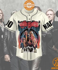 Aerosmith Band Peace Out Farewell Tour Baseball Jersey