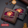 Afl Brisbane Lions Personalized Leather Wallet Cool Look Bro