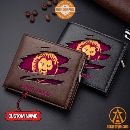 AFL Brisbane Lions personalized Leather Wallet