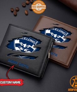 AFL Geelong Cats personalized Leather Wallet