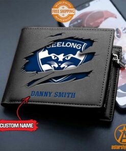 AFL Geelong Cats personalized Leather Wallet