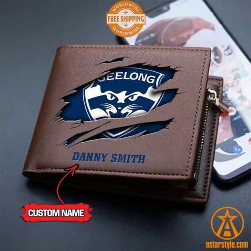 AFL Geelong Cats personalized Leather Wallet