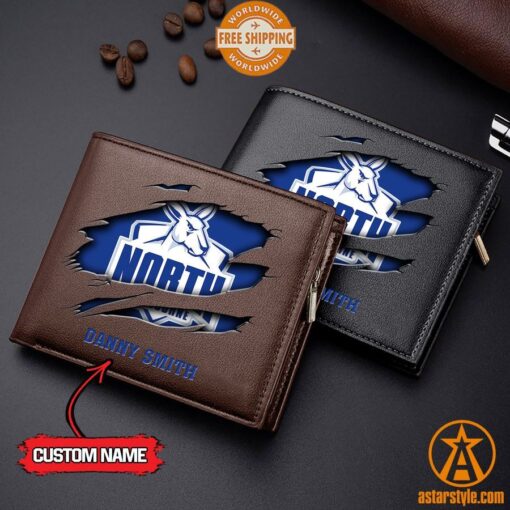 AFL North Melbourne Kangaroos personalized Leather Wallet