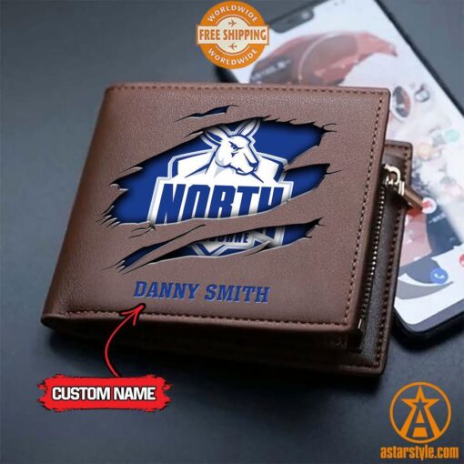 AFL North Melbourne Kangaroos personalized Leather Wallet