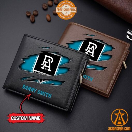 AFL Port Adelaide Power personalized Leather Wallet