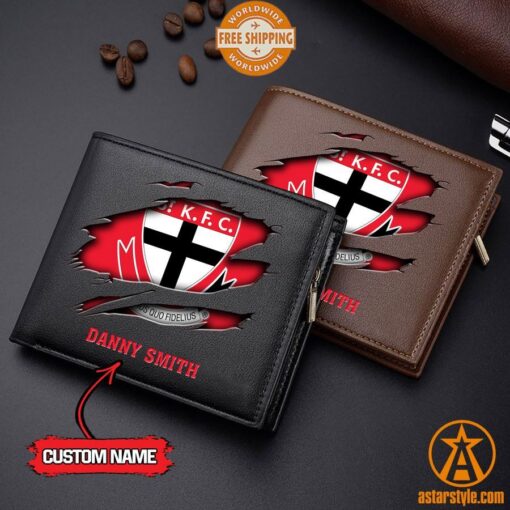 AFL St Kilda Saints personalized Leather Wallet