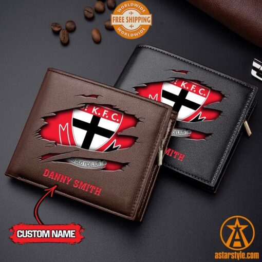 AFL St Kilda Saints personalized Leather Wallet