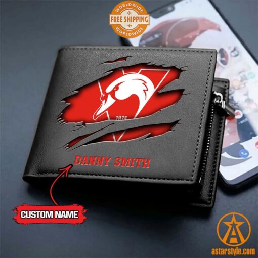 AFL Sydney Swans personalized Leather Wallet