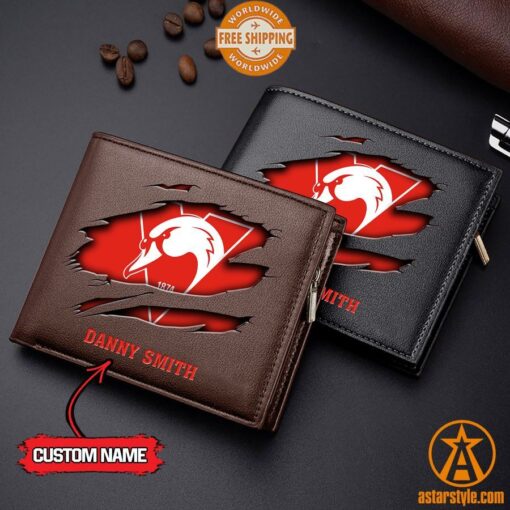 AFL Sydney Swans personalized Leather Wallet