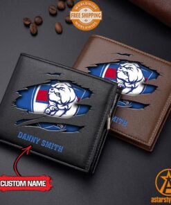 AFL Western Bulldogs personalized Leather Wallet