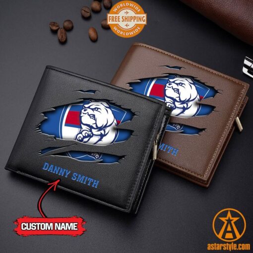 AFL Western Bulldogs personalized Leather Wallet