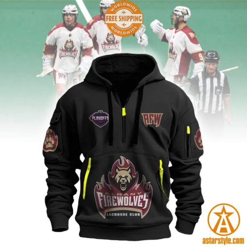 Albany FireWolves Half Zip Heavy Hoodie