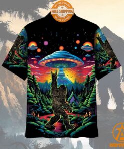 Alien Bigfoot Hawaiian Shirt