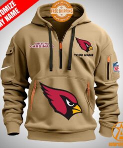 Arizona Cardinals personalized Half Zip Heavy Hoodie