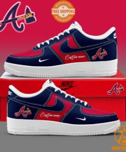 Atlanta Braves CUSTOM Nike Air Force Shoes