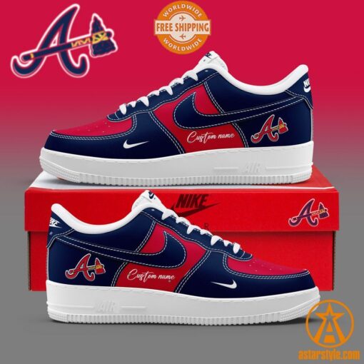 Atlanta Braves CUSTOM Nike Air Force Shoes