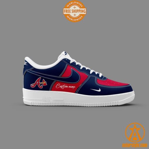 Atlanta Braves CUSTOM Nike Air Force Shoes