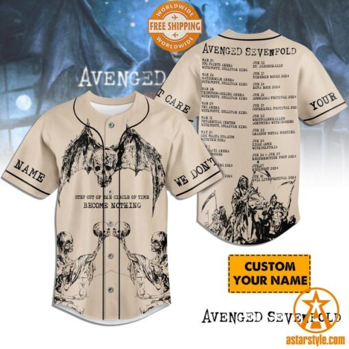 Avenged Sevenfold CUSTOM Baseball Jersey