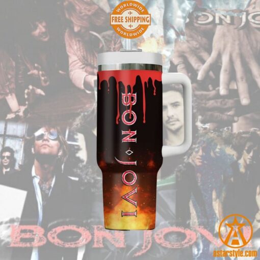 Bon Jovi Take My Hand Tumbler