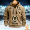 Boston Bruins NHL Half Zip Heavy Hoodie Royal Pic of yours