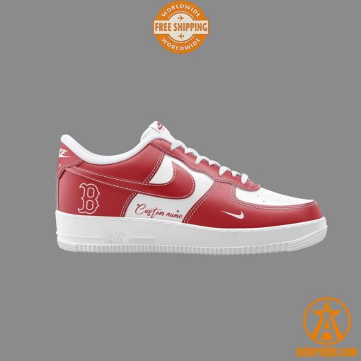 Boston Red Sox CUSTOM Nike Air Force Shoes