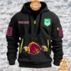 Brisbane Broncos CUSTOM Half Zip Heavy Hoodie I am in love with your dress