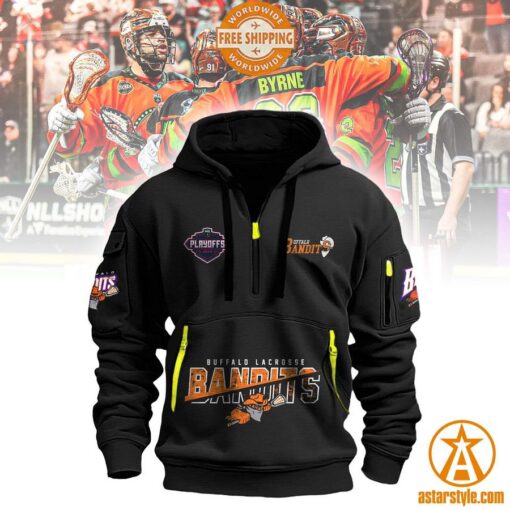 Buffalo Bandits Half Zip Heavy Hoodie