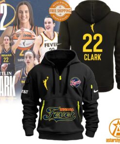 Caitlin Clark Indiana Fever Half Zip Heavy Hoodie