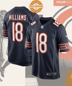 Caleb Williams Chicago Bears 2024 NFL Draft First Round Pick Player Navy Jersey