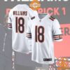 Caleb Williams Chicago Bears 2024 NFL Draft First Round Pick Player White Jersey