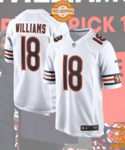 Caleb Williams Chicago Bears 2024 NFL Draft First Round Pick Player White Jersey