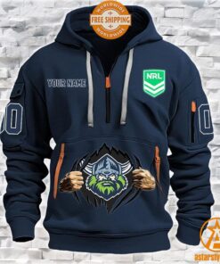 Canberra Raiders CUSTOM Half Zip Heavy Hoodie