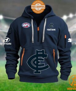 Carlton Blues AFL Half Zip Heavy Hoodie