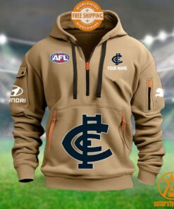 Carlton Blues AFL Half Zip Heavy Hoodie