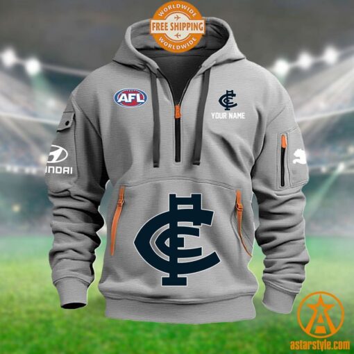 Carlton Blues AFL Half Zip Heavy Hoodie