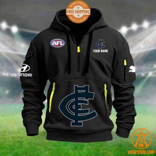 Carlton Blues AFL Half Zip Heavy Hoodie