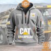 Caterpillar Half Zip Heavy Hoodie Cool DP