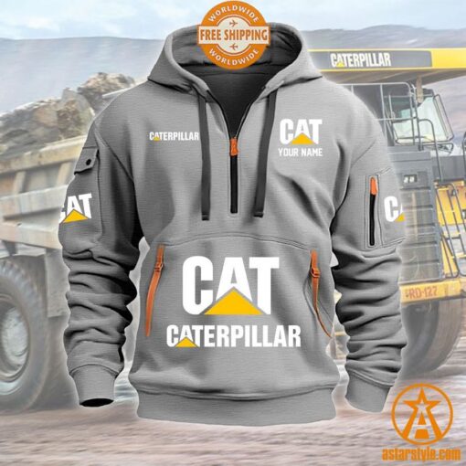 Caterpillar Half Zip Heavy Hoodie