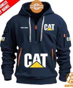 Caterpillar Inc personalized Half Zip Heavy Hoodie