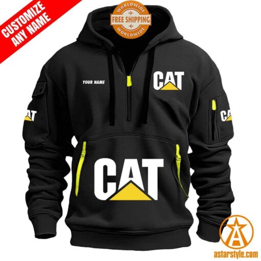 Caterpillar Inc personalized Half Zip Heavy Hoodie