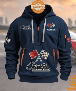 Chevrolet Corvette Half Zip Heavy Hoodie