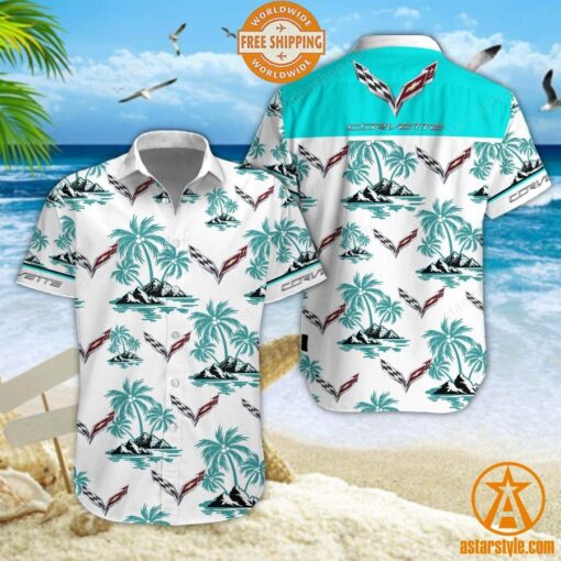 Chevrolet Corvette Hawaiian Shirt, Shorts