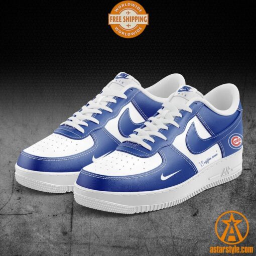 Chicago Cubs CUSTOM Nike Air Force Shoes