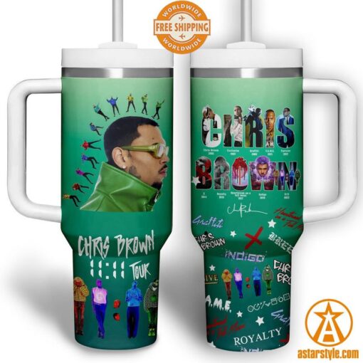 Chris Brown 11:11 Tour Tumbler