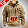 Cincinnati Bengals Personalized Half Zip Heavy Hoodie .jpg